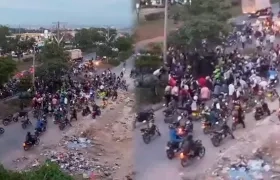 Lugar donde ocurrió el ataque a bala, a un lado de la Circunvalar. 