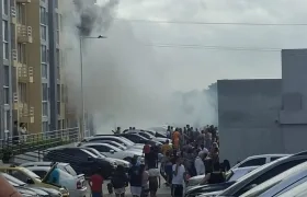 Incendio en Puerta Dorada.
