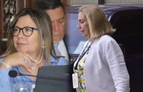 La Fiscal Luz Adriana Camargo y la fiscal 3 Lucy Marcela Laborde.