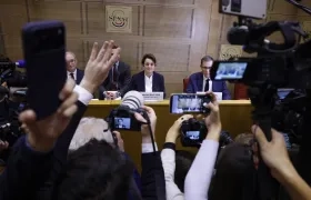 Rueda de prensa de la Fiscalía.