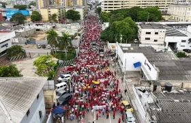 Marchas en Barranquilla. 
