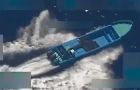 La supuesta narcolancha.