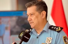 Comisario Nimio Cardozo, jefe del Departamento Antisecuestro de la Policía de Paraguay. 