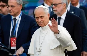 Papa León XIV en Roma, Italia. 