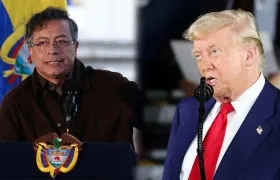 El Presidente Gustavo Petro y Donald Trump.