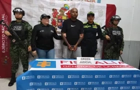 Eduar Alfonso Castro Daza tras ser recapturado este martes. 