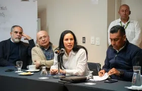 Los Ministros del Interior y Justicia, Armando Benedetti y Eduardo Montealegre, lideraron la reunión.