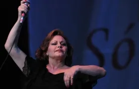 Rocío Dúrcal durante un concierto en Ciudad de México. 