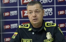 El general Edwin Urrego, comandante de la Policía Metropolitana de Barranquilla.