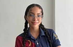 Valerie Yulieth De Moya Castillo, estudiante de undécimo grado del Colegio Metropolitano de Soledad 2000.