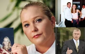 Virginia Giuffre y el príncipe Andrés.