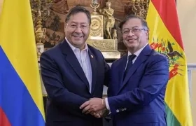 Presidentes Luis Arce y Gustavo Petro.