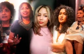 Las artistas Vicky Osorio, Silvia Miranda, Kamila Sánchez, Diana Flórez. 