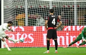 La pena máxima ejecutada y convertida por Juan Guillermo Cuadrado. 