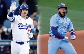 El japonés Shohei Ohtani (Dodgers) y el dominicano Vladimir Guerrero Jr. (Azulejos).