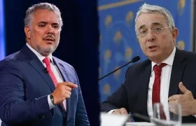 Iván Duque y Álvaro Uribe Vélez.