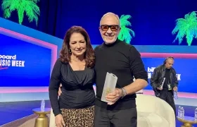  La cantante Gloria Estefan y su esposo, el productor musical Emilio Estefan.