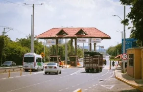 Peaje Papiros, en Puerto Colombia. 