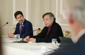 Presidente Petro durante un Consejo de Ministro. 