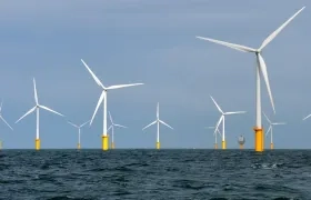 Proyecto eólico costa afuera. Imagen de referencia.