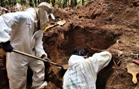 Recuperación de cuerpos en Antioquia.