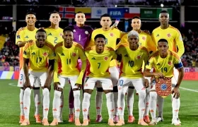 Selección Colombia sub-20 que derrotó 1-0 a Arabia Saudí.