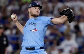 Trey Yesavage lanzó siete entradas completas por los Azulejos.