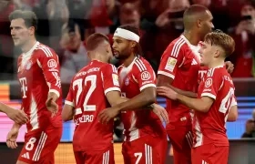Jugadores del Bayern Múnich celebrando uno de los goles.