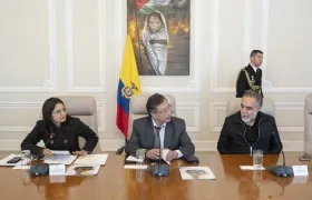 El Presidente Gustavo Petro y Armando Benedetti, ministro del Interior.