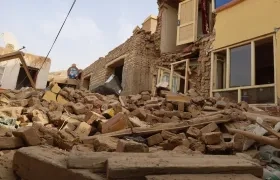 Edificios derrumbados en Afganistán por terremoto.