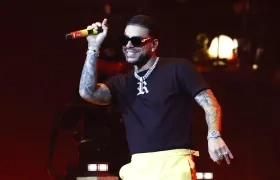 Ryan Castro durante el concierto. 