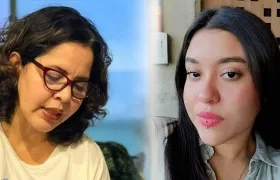 Poetas Luz Elena Arroyo y  Daniela Castro. 