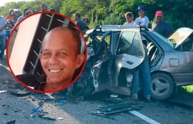 Jorge Eliécer Molina conducía este vehículo cuando ocurrió el accidente. 