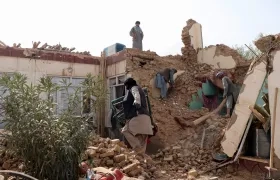 Imagen de los daños que deja el terremoto.