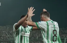 Alfredo Morelos y Matheus Uribe.