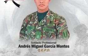 Soldado Andrés Miguel García Montes.