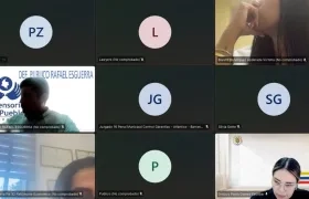 Aspecto de la audiencia de formulación de imputación contra miembros del Consejo Directivo 2013 de Uniautónoma. 