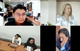 Nicolás Petro Burgos en la audiencia preparatoria de este viernes. 