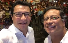 Carlos Caicedo, líder de Fuerza Ciudadana, y Gustavo Petro, presidente de la República.