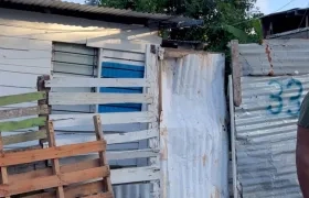 La casa donde residen las desaparecidas.