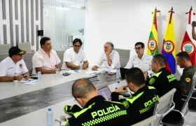 Consejo de seguridad en la Gobernación del Atlántico. 