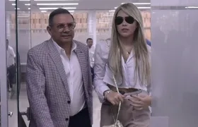 El abogado Alait Freja y Days Vásquez.