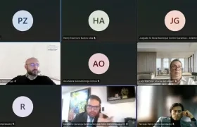 Aspecto de la audiencia de formulación de imputación de este lunes contra Nicolás Petro. 