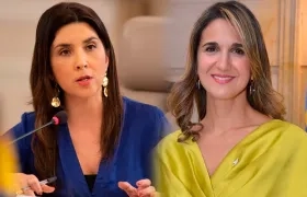 Las exministras de Educación María Victoria Angulo y Janeth Giha. 