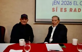 Germán Vargas Lleras junto a Fuad Char.