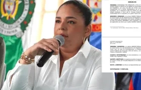 Gobernadora (e) del Magdalena, Ingris Padilla García.