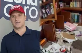 Héctor Olimpo / Así quedó la casa de la mamá del político.