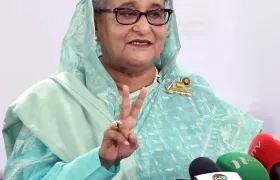 La ex primera ministra Sheikh Hasina.