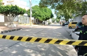 Escenario de un homicidio en Barranquilla. 
