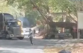 Retén ilegal en la vía Panamericana